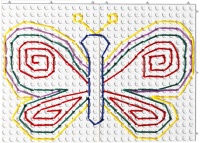 Набор Полидрон Узорная шнуровка №1 (Набор белых панелей для создания композиций)