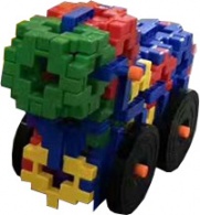 Набор для конструирования  «Строительные интерактивные блоки стандарт»: Комплект №3 "Машинка с колесами"