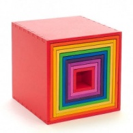 «Куб-матрешка» 10 в одном - разноцветная