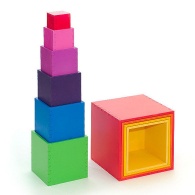 «Куб-матрешка» 10 в одном - разноцветная