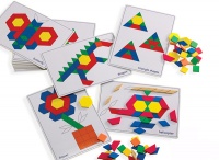 Пособие-карточки для мозаики "Геометрические фигуры"