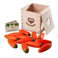 Счетный материал "12 морковок в коробочке-сортере"