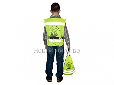 Световозвращающий жилет на молнии для пешеходов Световозвращающий жилет на молнии для пешеходов