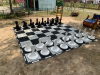 Мобильный игровой набор уличный  «Шахматы и шашки» для ДОУ