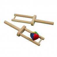 Набор - 2 деревянные ракетки с мячом 
